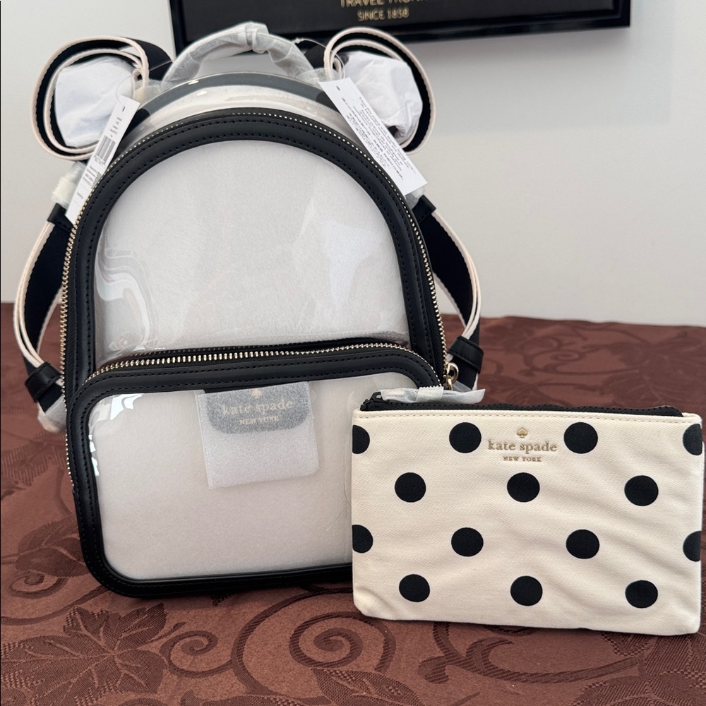 ♠️ Kate spade Clear Backpack W/Pouch - Picture 9 of 16